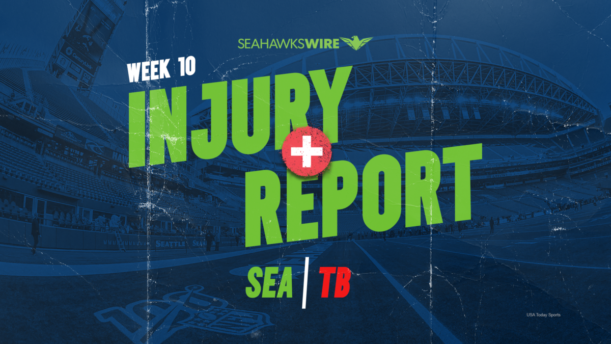 Seahawks Week 10 injury report: 1 ruled out, 1 questionable vs. Bucs