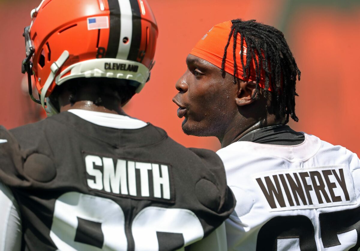 Browns announce 7 inactives vs. Dolphins including Perrion Winfrey