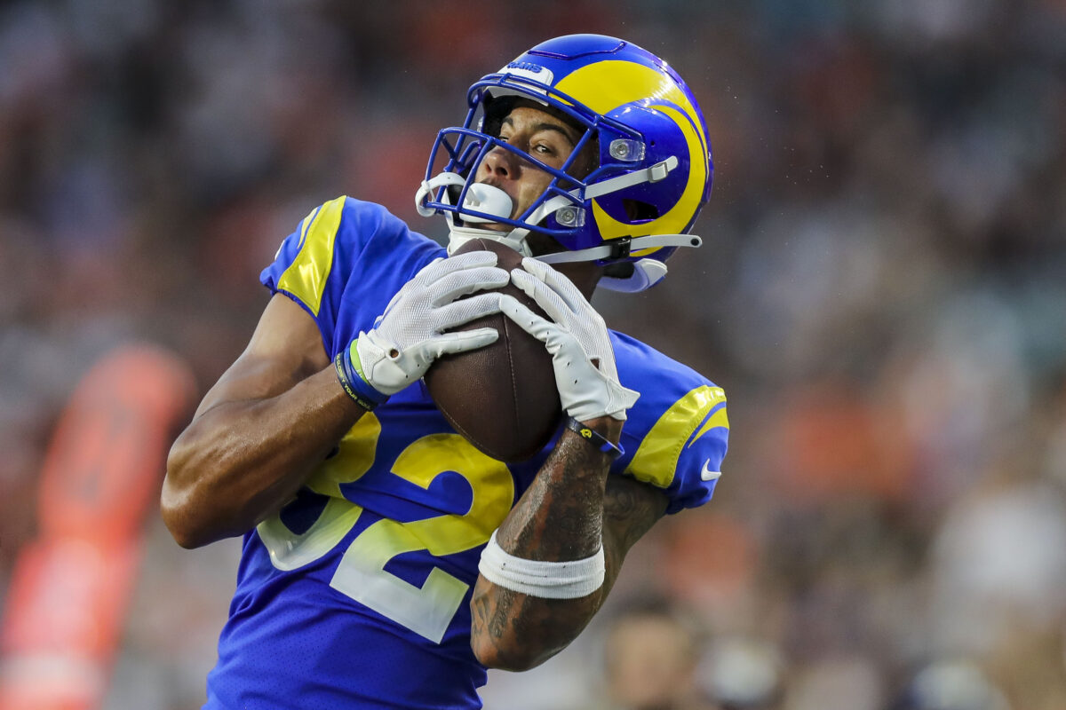 Rams WR Lance McCutcheon questionable to return with shoulder injury