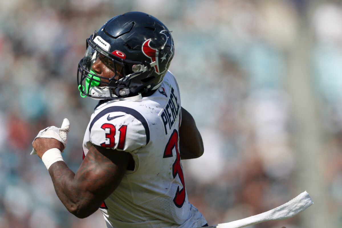 Dameon Pierce has amassed second-most yards through 10 games as a rookie in Texans history