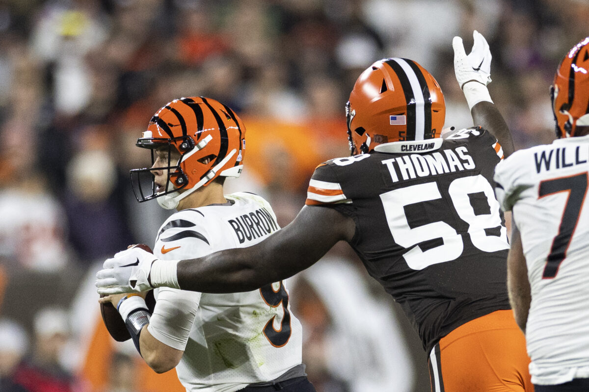 Browns announce 7 inactives including rookie DE Isaiah Thomas