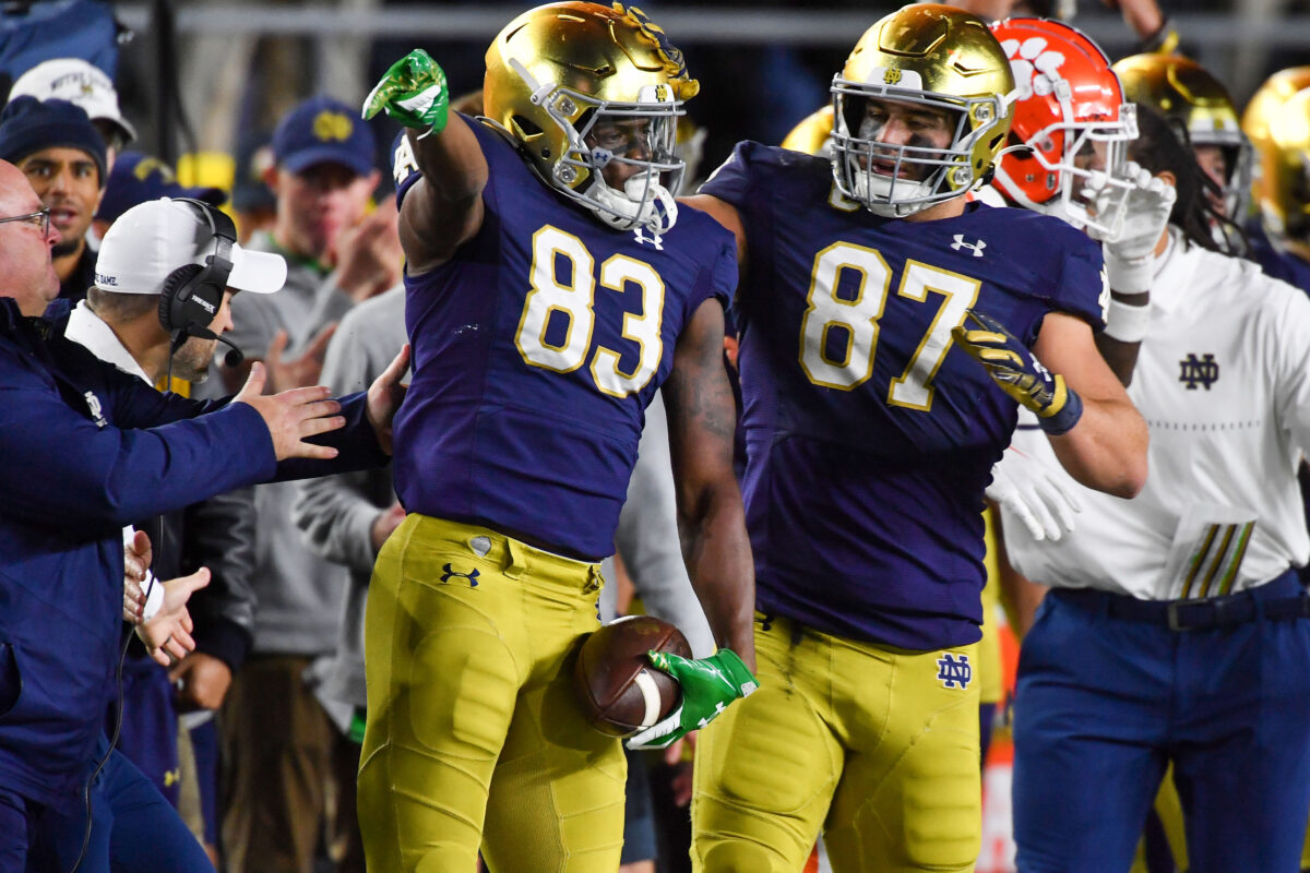 Notre Dame is back inside the top 25 of the USA TODAY AFCA Coaches Poll