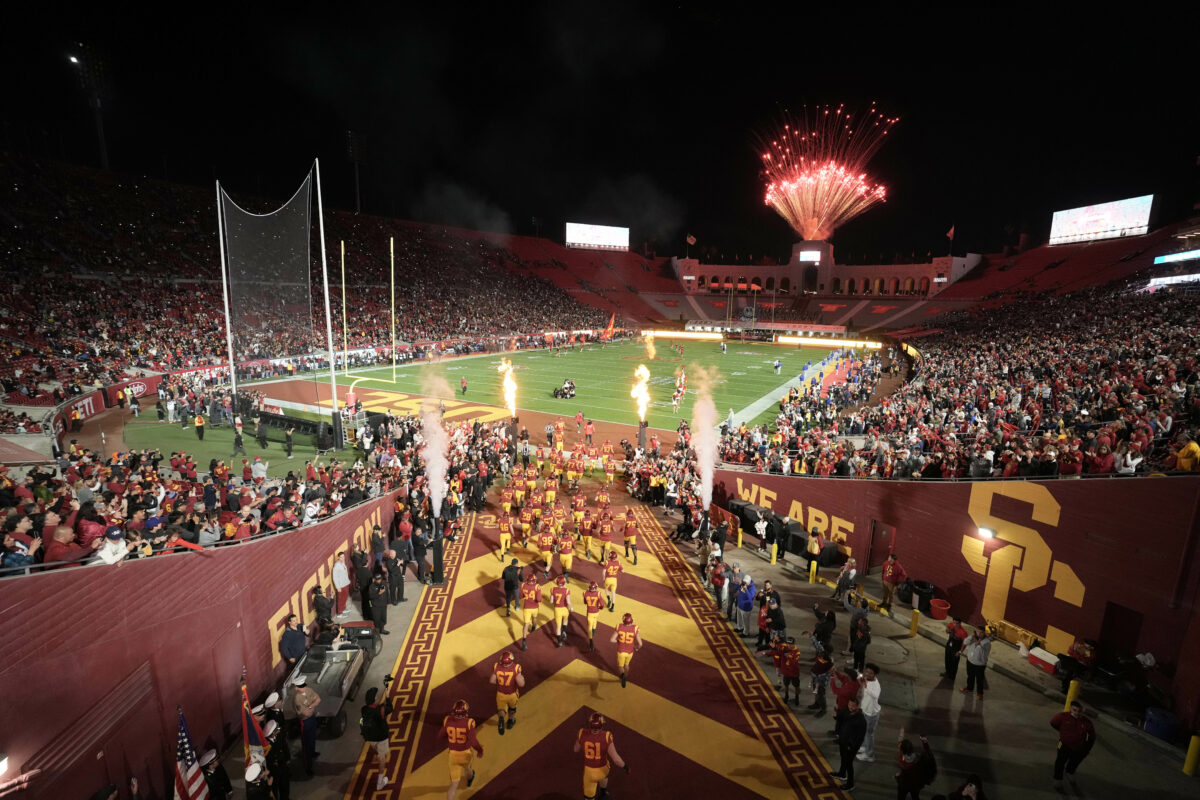 USC win over Cal featured festive moments, meaningful tributes, and slick highlights