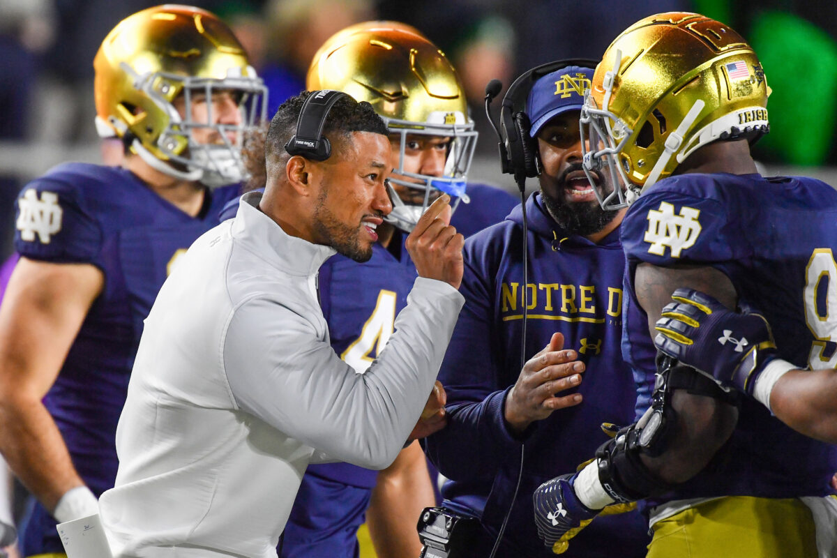 Freeman on Notre Dame upset of No. 4 Clemson: ‘I really didn’t want to leave the field’