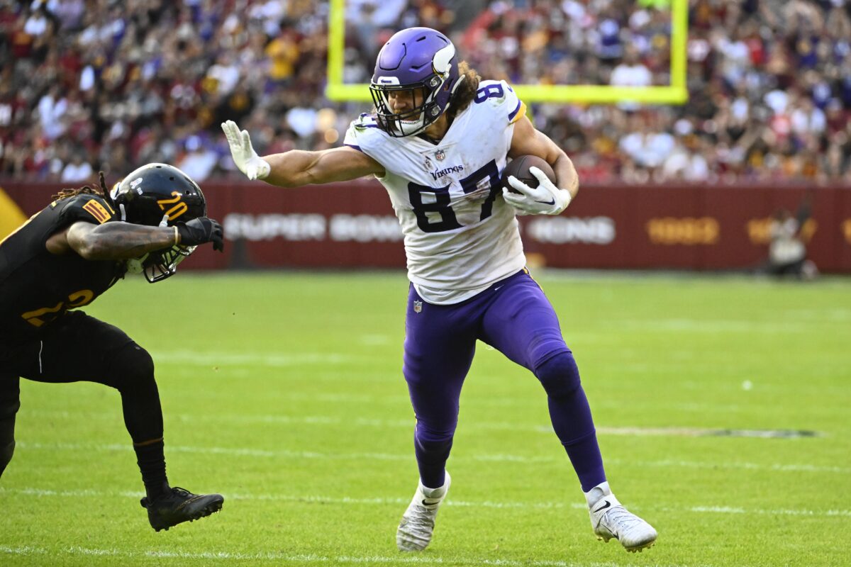 T.J. Hockenson finding his footing right away with Minnesota Vikings