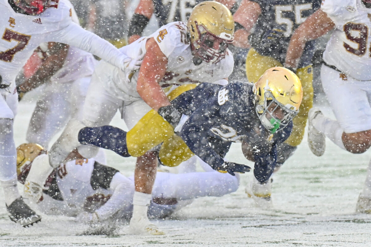 Notre Dame-Boston College: Incredible snow-filled photos from Irish win
