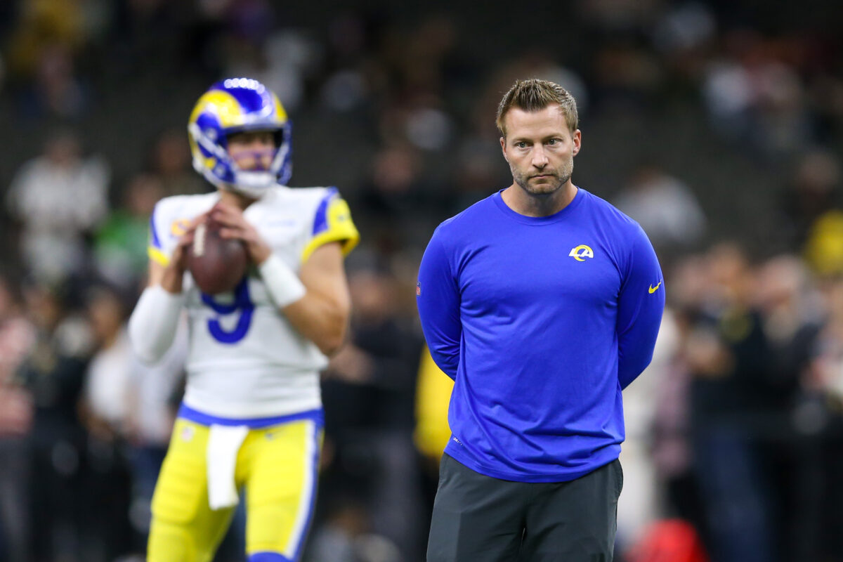 Sean McVay noncommittal on starting QB if Matthew Stafford is out