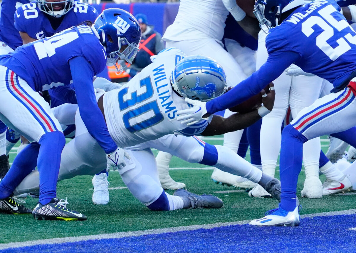 Giants manhandled by Lions, 31-18, in ugliest performance of 2022