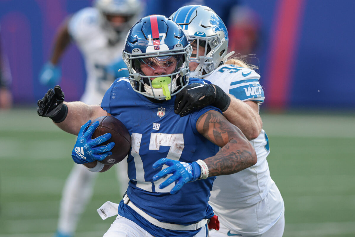 Giants WR Wan’Dale Robinson lost for season with torn ACL