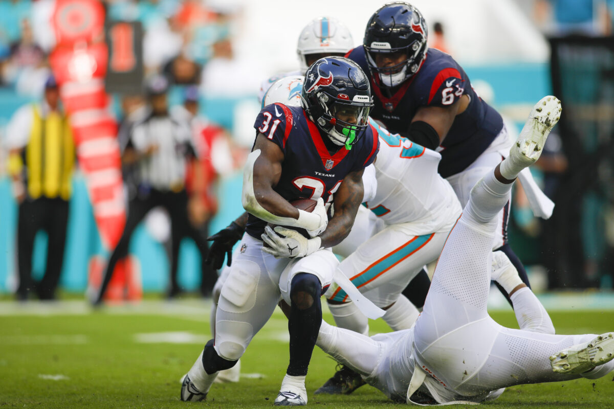 Dameon Pierce explains Texans’ rushing woes after poor performance vs. Dolphins