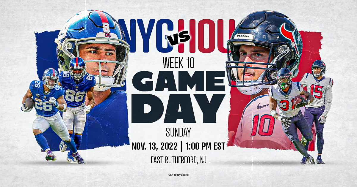 Houston Texans vs. New York Giants, live stream, TV channel, time, how to watch NFL