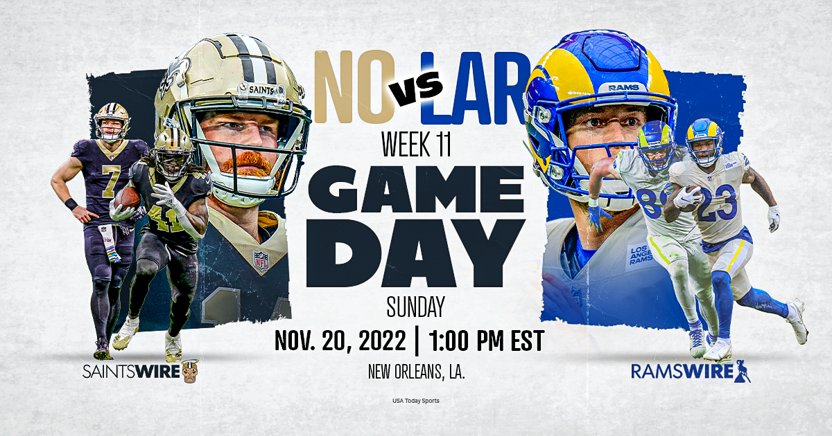 Saints vs. Rams: Game time, broadcast map, TV schedule, streaming, and more