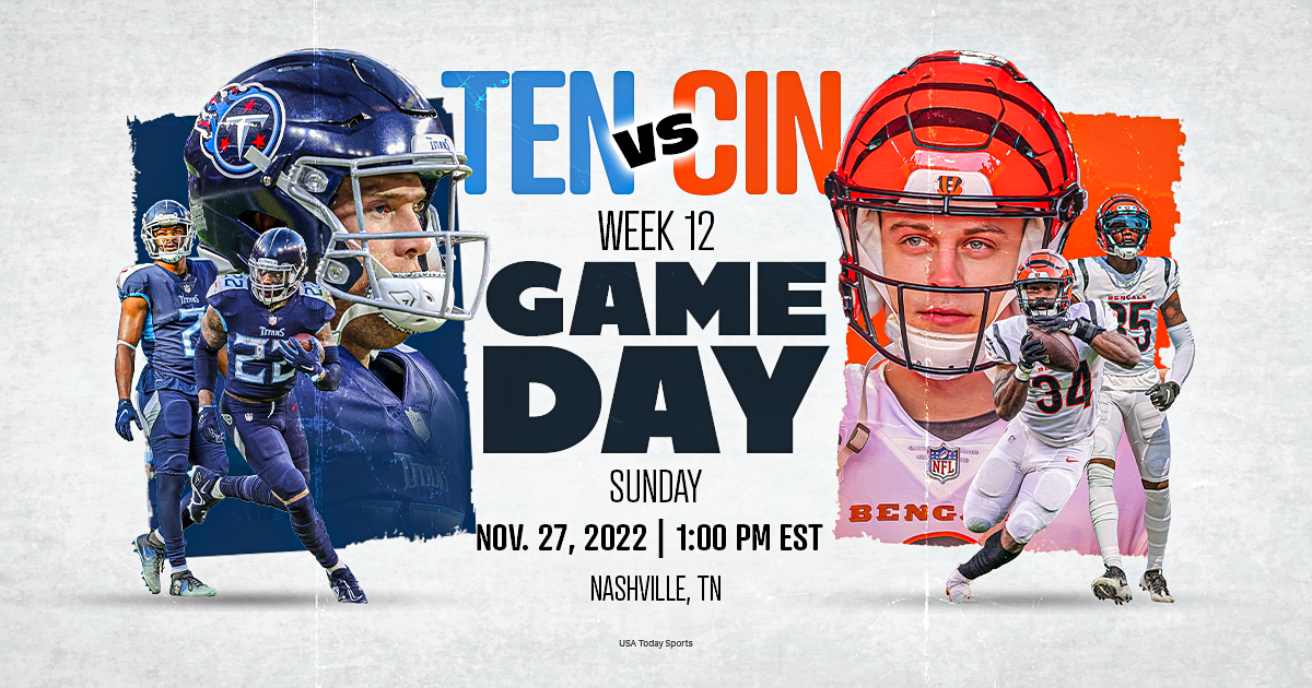 Cincinnati Bengals vs. Tennessee Titans, live stream, TV channel, time, how to stream NFL live