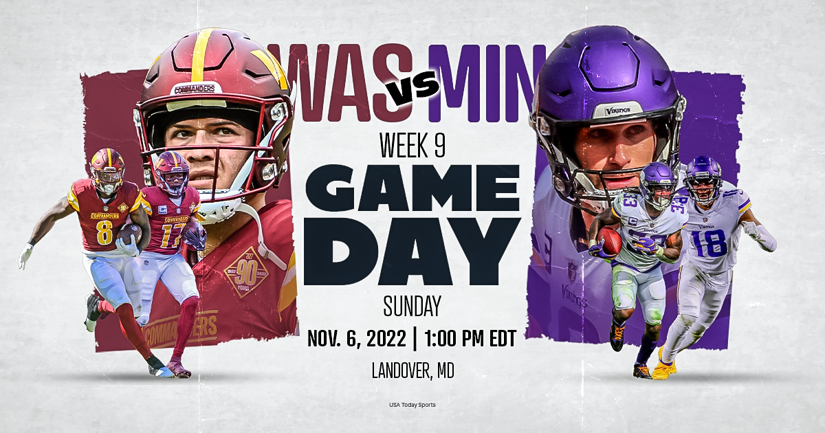 Minnesota Vikings vs. Washington Commanders, live stream, TV channel, time, how to watch NFL