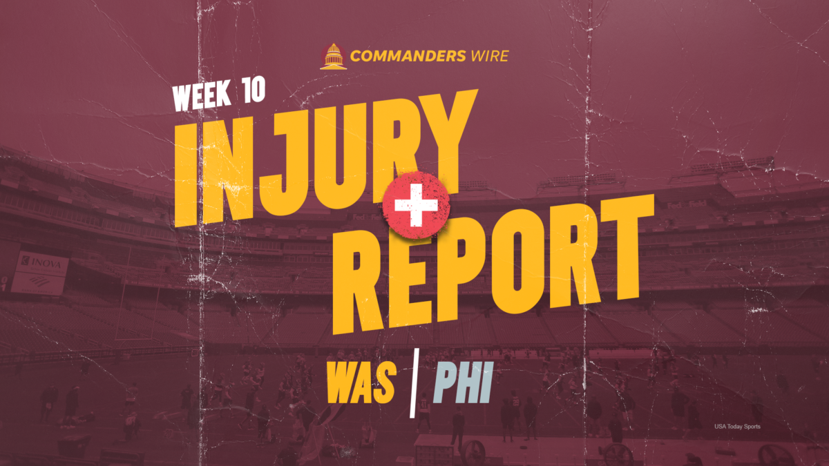Commanders vs. Eagles: 2nd injury report for Week 10
