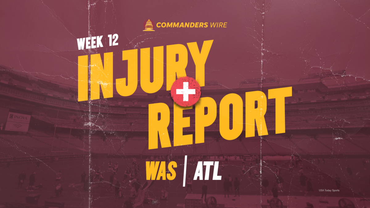 Commanders’ final injury report for Week 12 vs. Falcons