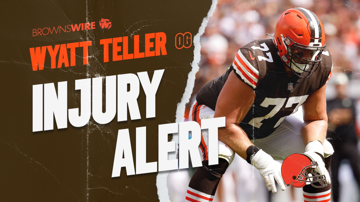 Browns Injury Alert: Wyatt Teller exits in first quarter vs. Dolphins