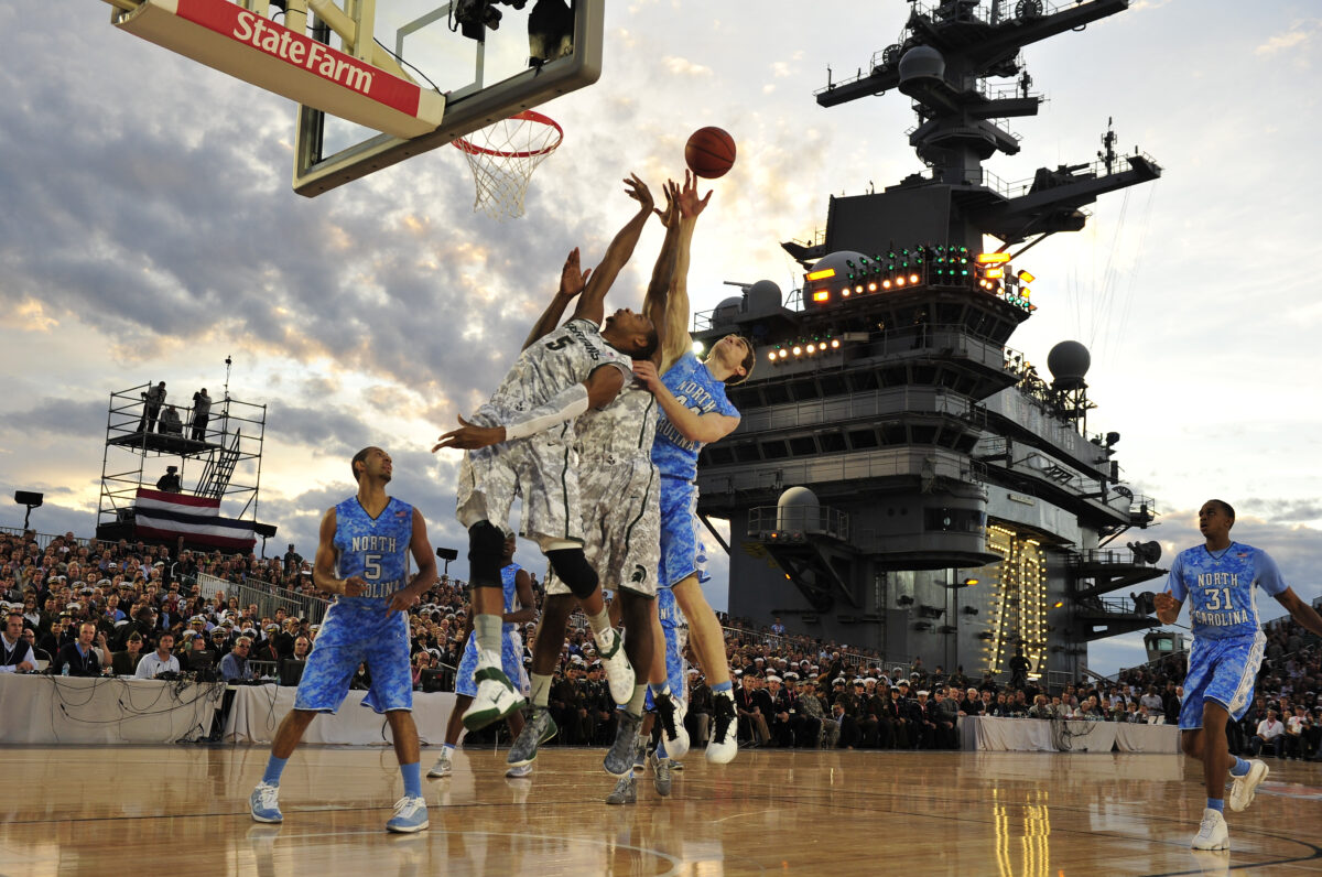 How to bet Michigan State-Gonzaga as college basketball goes back to playing on aircraft carriers