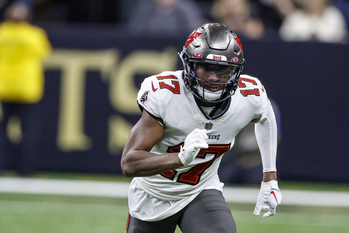 Bucs WR Russell Gage, G Luke Goedeke ruled out for Sunday vs. Browns
