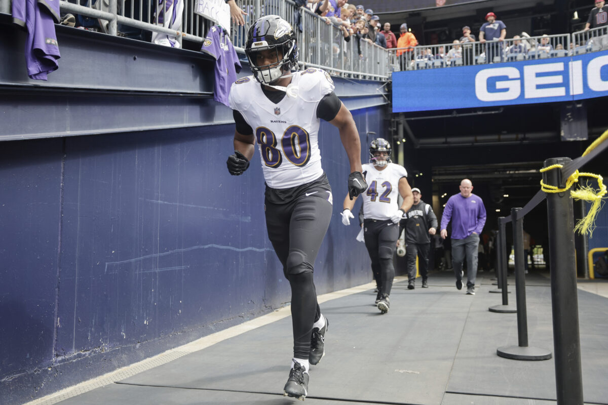 Ravens TE Isaiah Likely downgraded to out for Week 12 vs. Jaguars