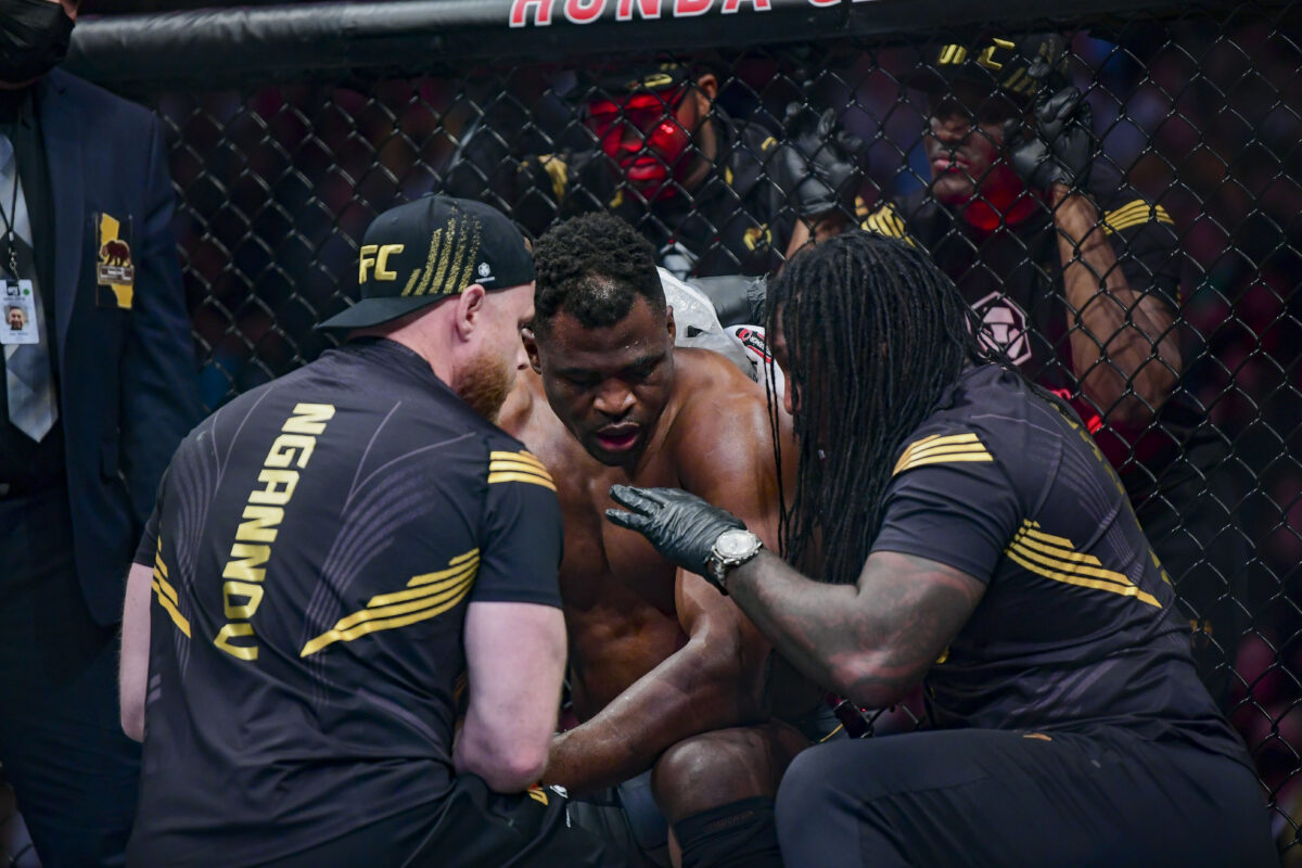 Why Francis Ngannou decided to fight Ciryl Gane injured at UFC 270: ‘I’m losing control of the talk’