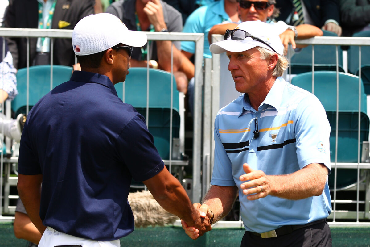 Tiger Woods has Greg Norman to partially thank for his $15 million PIP check
