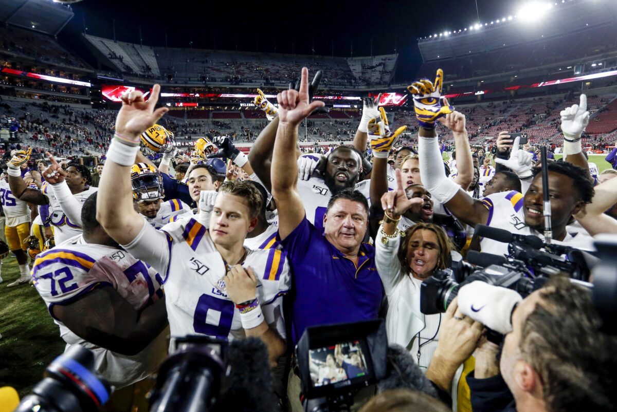 What happened the last five times LSU beat Alabama?