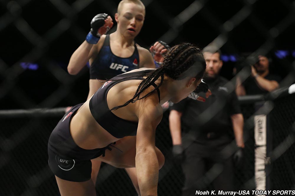 Rose Namajunas def. Joanna Jedrzejczyk at UFC 217: Best photos