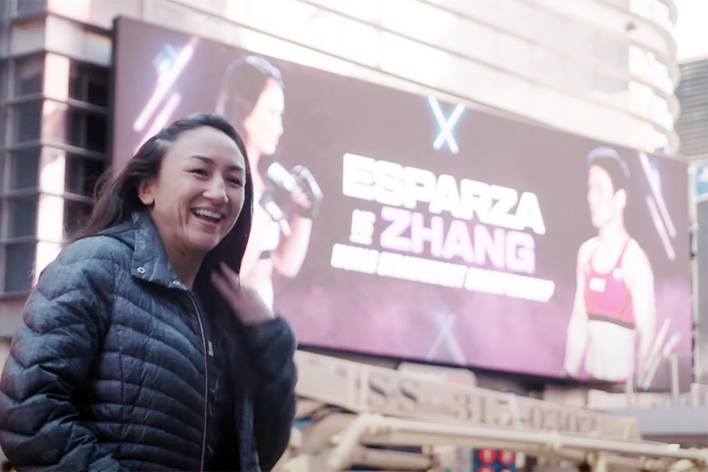 UFC 281 ‘Embedded,’ No. 4: Carla Esparza, Michael Chandler get Times Square moments