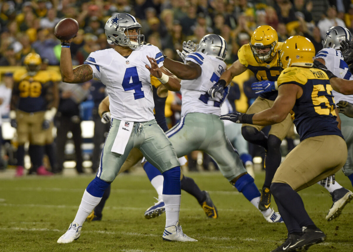 Cowboys 55-man roster vs Packers includes Elliott insurance
