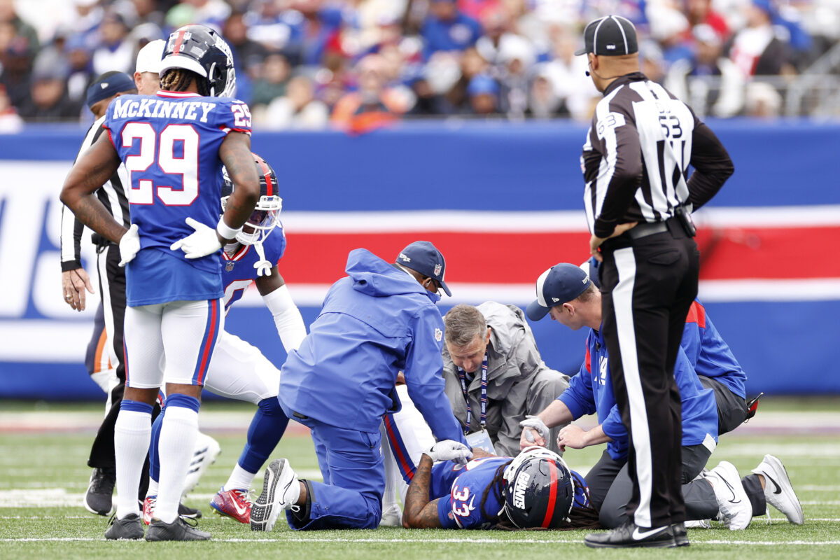 Report: Giants’ Aaron Robinson has partially torn ACL, MCL