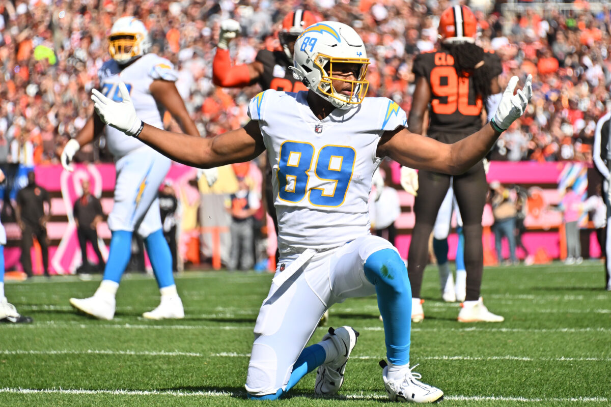 Chargers activate TE Donald Parham from injured reserve