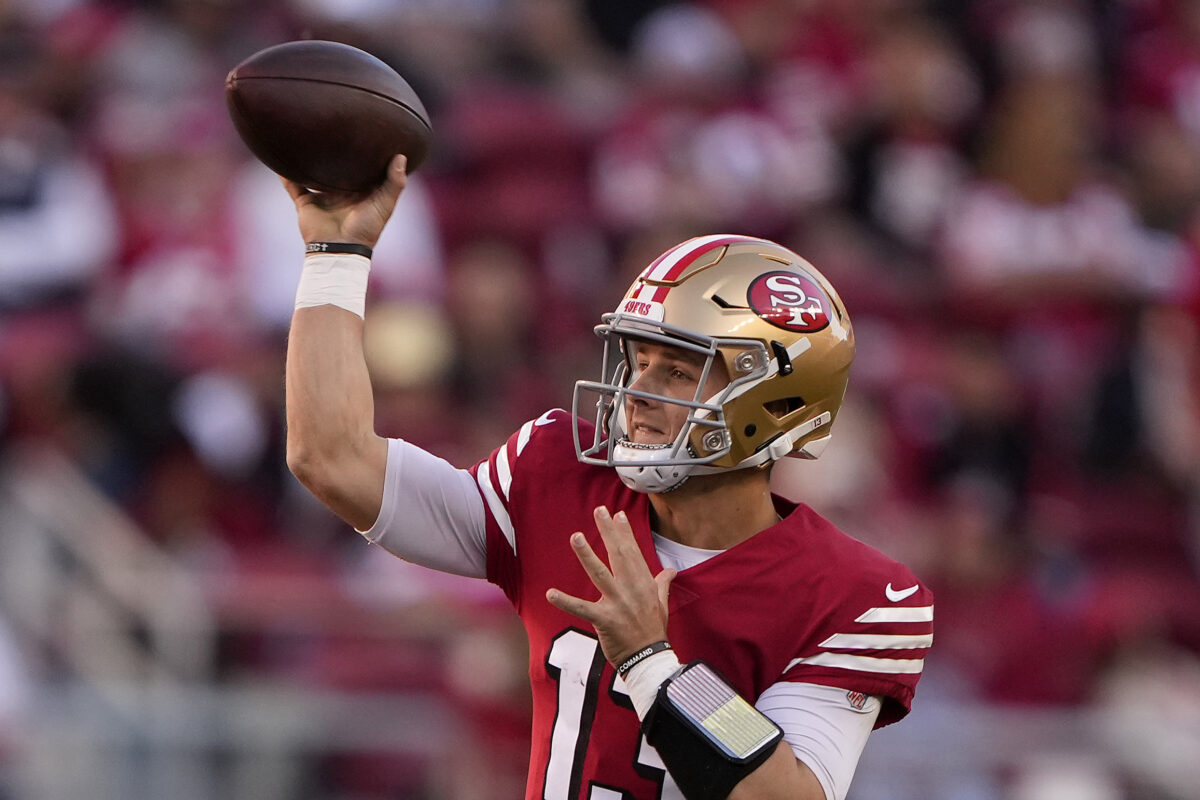 WATCH: Brock Purdy leads TD drive for 49ers