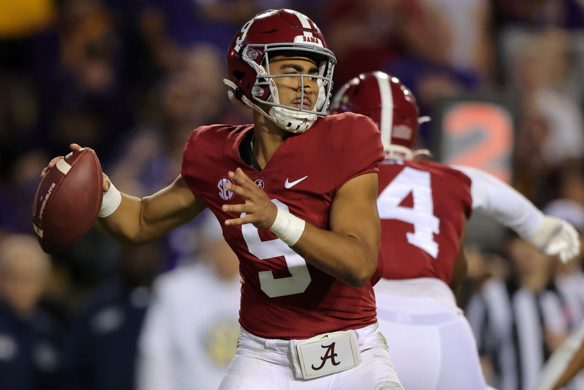 Bryce Young becomes second All-Time in Alabama passing TDs