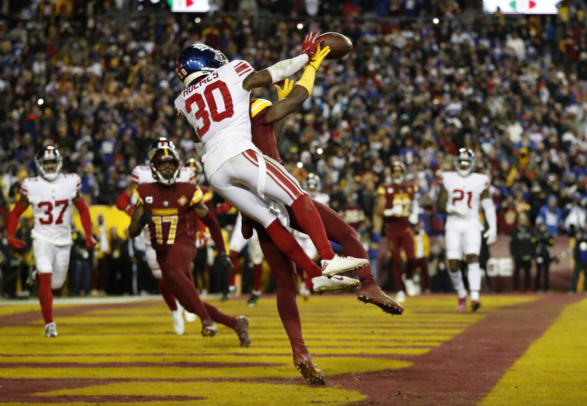 NFL admits missed crucial pass interference call in Giants-Commanders game