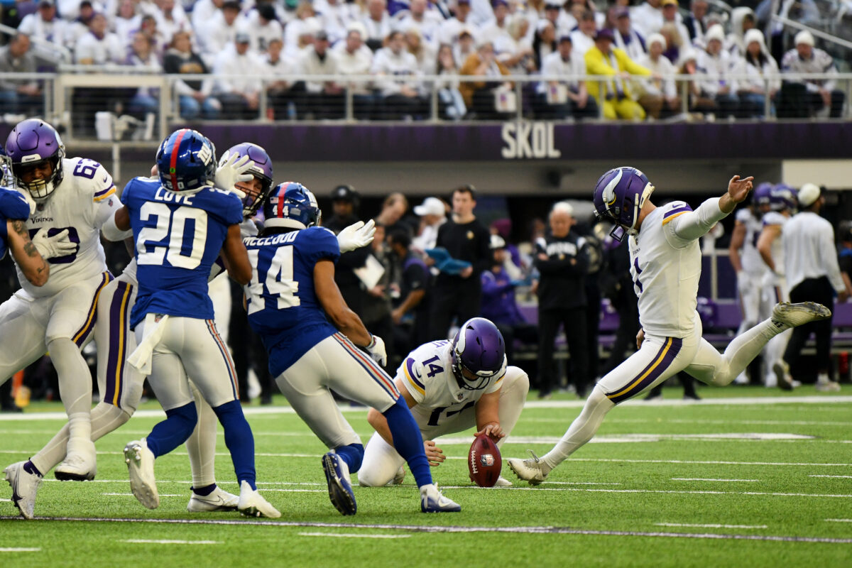 Giants fail to deliver early Christmas gift as they fall to Vikings, 27-24