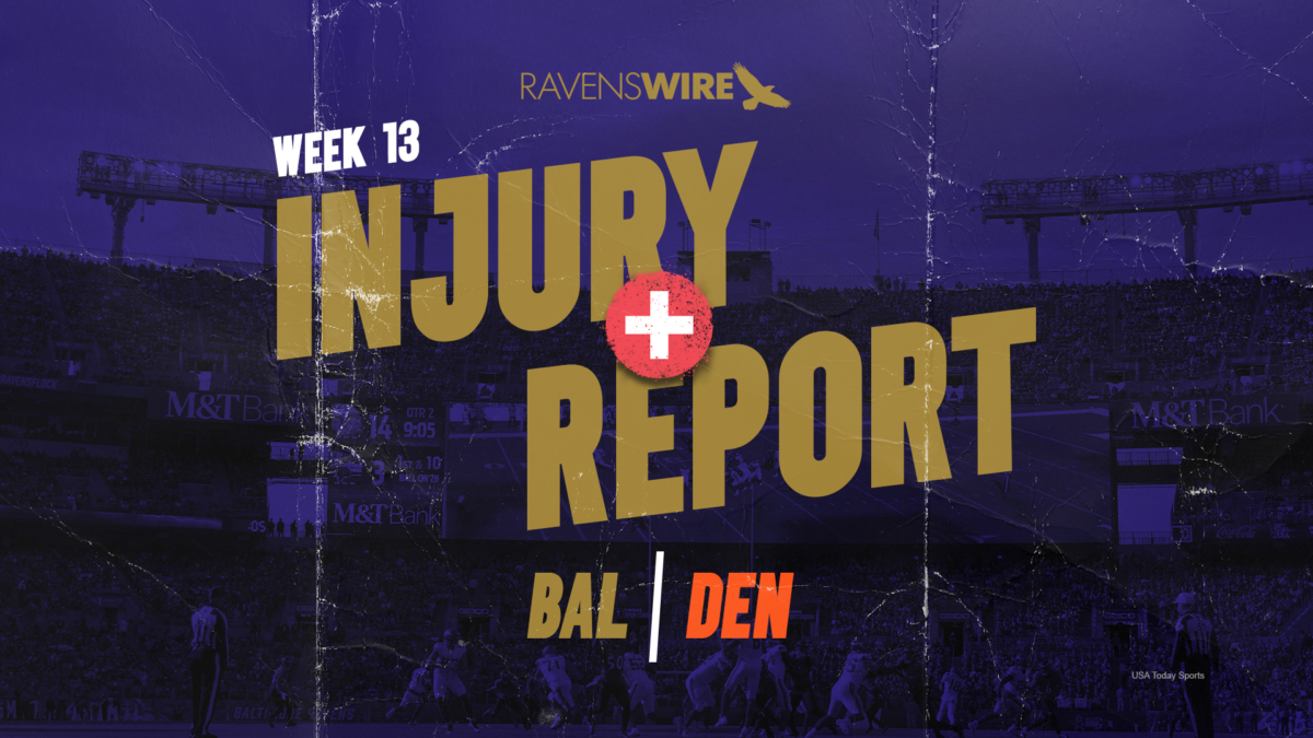 Ravens release second injury report for Week 13 matchup vs. Broncos