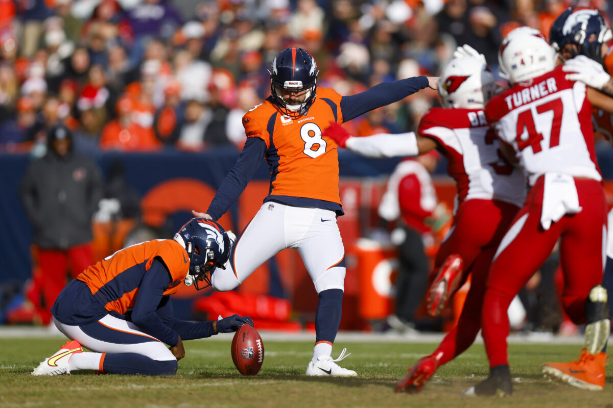 Broncos kicker Brandon McManus ranks 31st in FG percentage this season