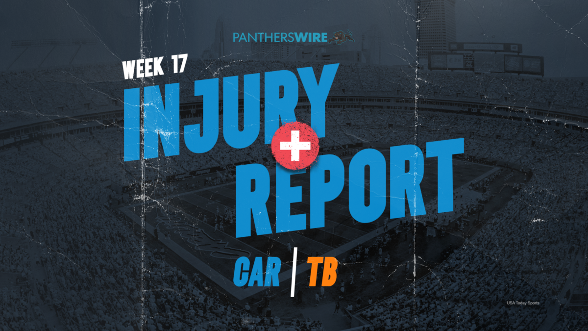 Panthers Week 17 injury report: Jaycee Horn out vs. Buccaneers