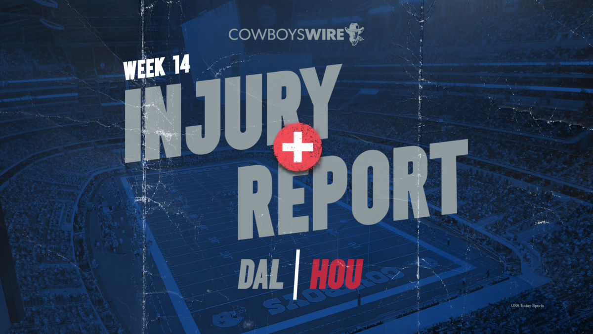 Week 14 Injury Report: Cowboys almost clean bill, Texans rule out top WRs, rookie