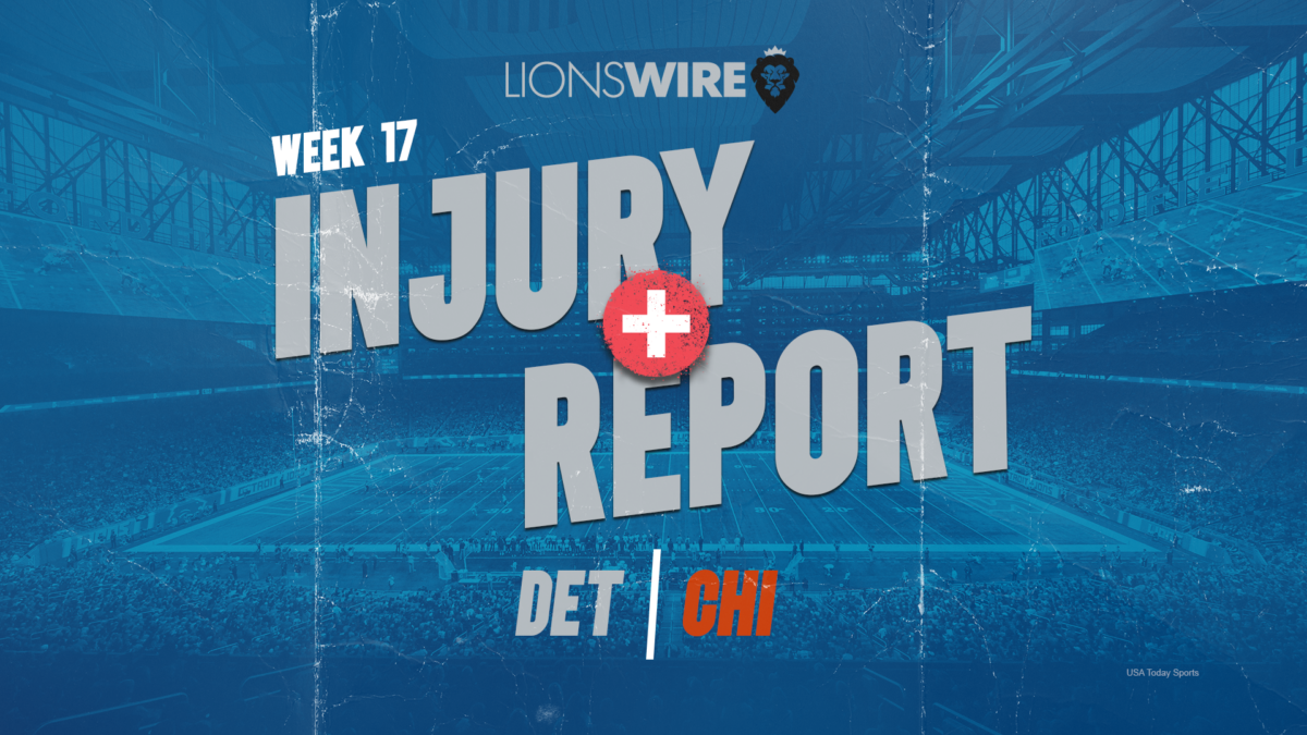 Lions Week 17 injury update: Kerby Joseph, Josh Reynolds return to action