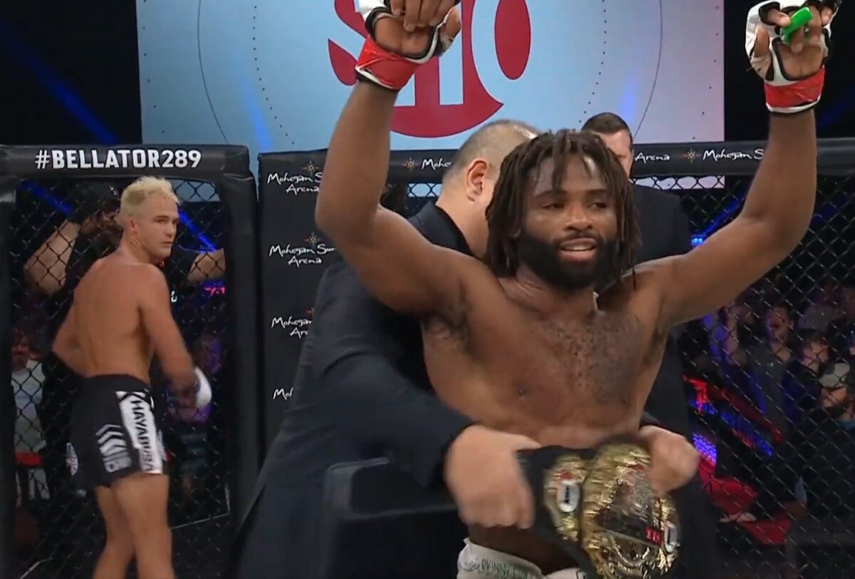 Twitter reacts to Raufeon Stots’ Bellator 289 split decision win, judge’s 50-45 Danny Sabatello scorecard