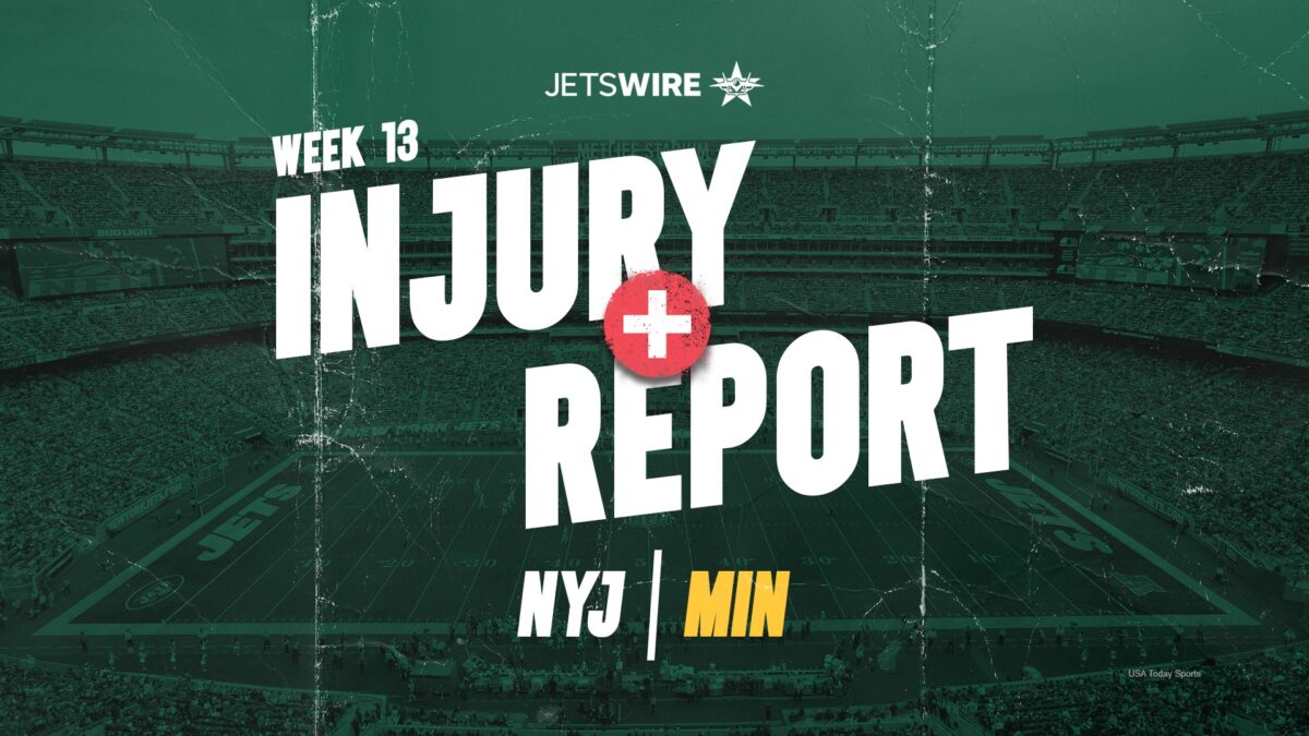Jets vs. Vikings: Final Week 13 injury report