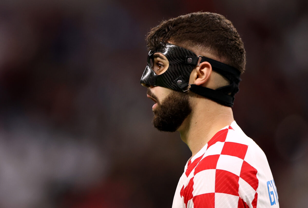 Why Croatia’s Josko Gvardiol is wearing a mask for the World Cup