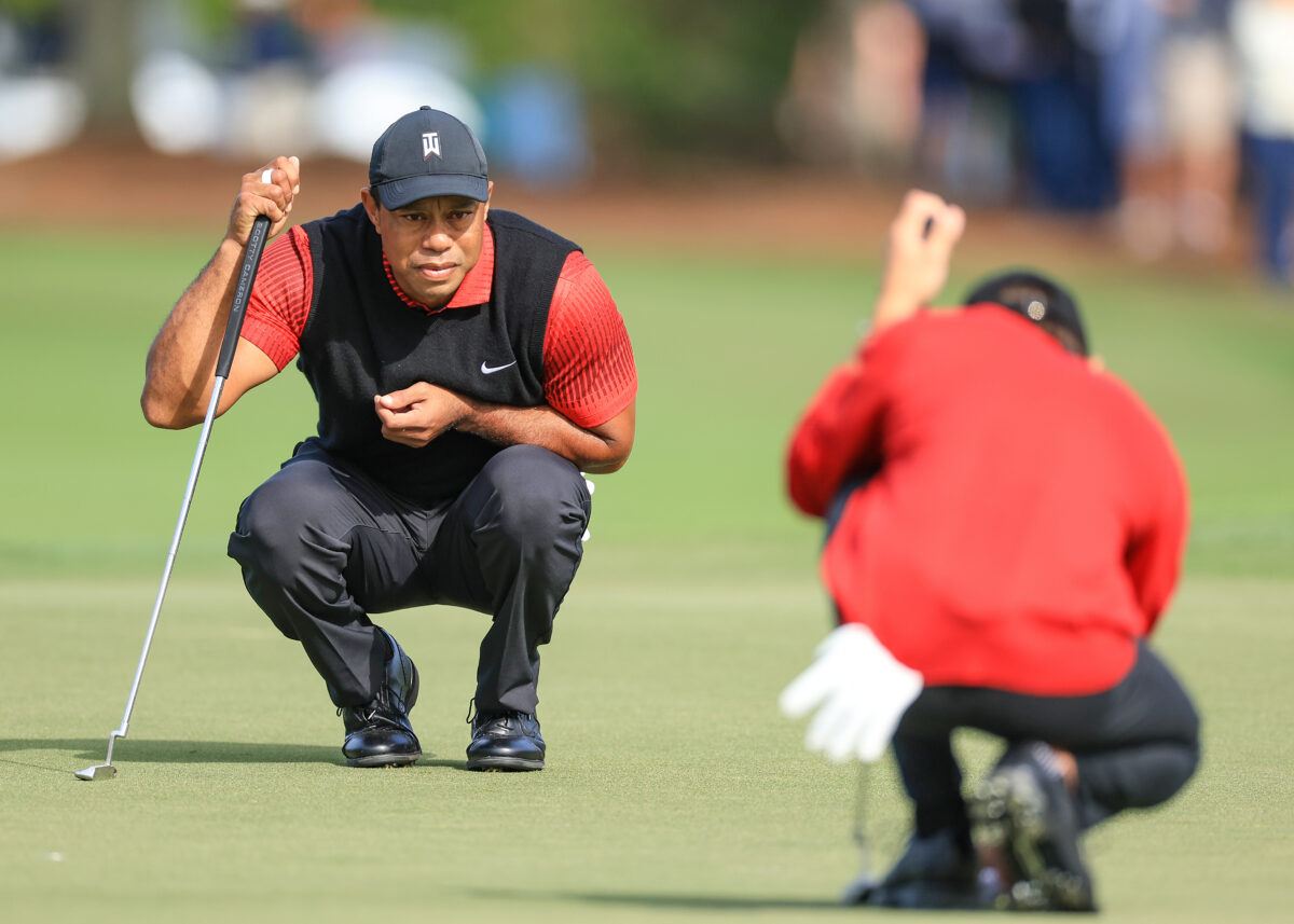 ‘Let’s not put anything past the guy’: As Tiger Woods wrapped up play with son Charlie at the PNC Championship, expectations for the legend continue to rise