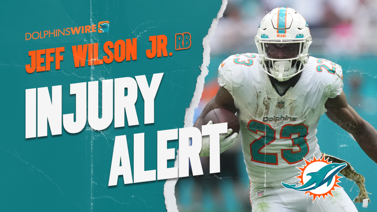 Dolphins RB Jeff Wilson Jr. carted to locker room