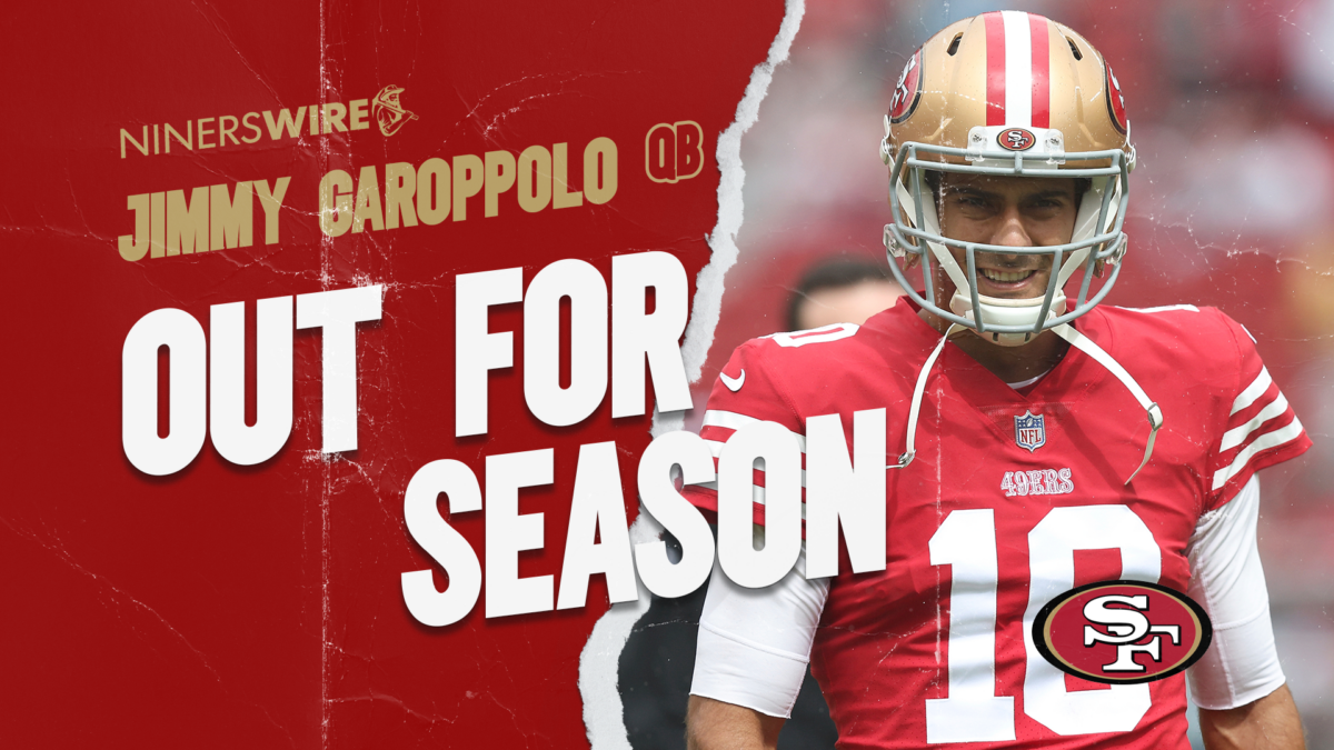 49ers QB Jimmy Garoppolo out for rest of season, will miss Week 18 game vs. Cardinals