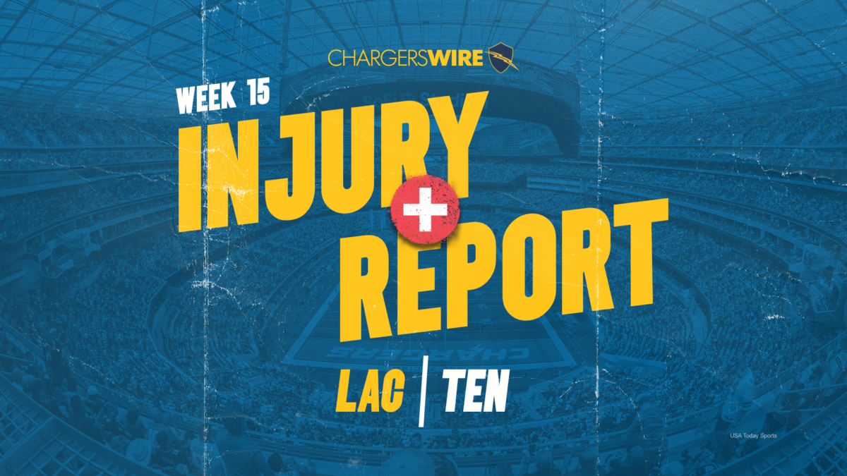 Chargers’ final injury report ahead of matchup with Titans