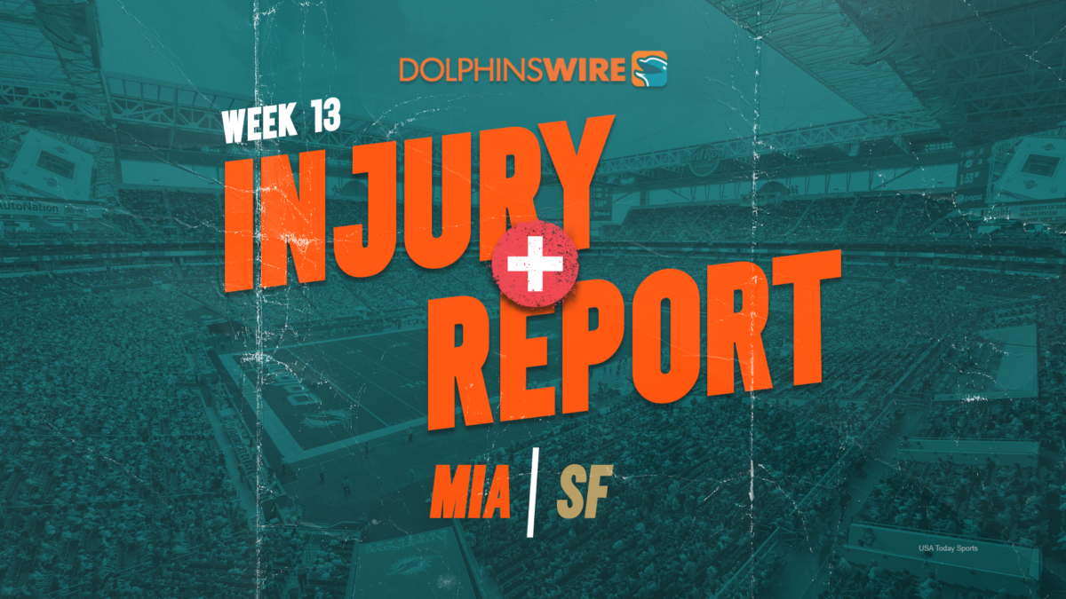 Dolphins final Week 13 injury report: 1 doubtful, 2 questionable vs. 49ers