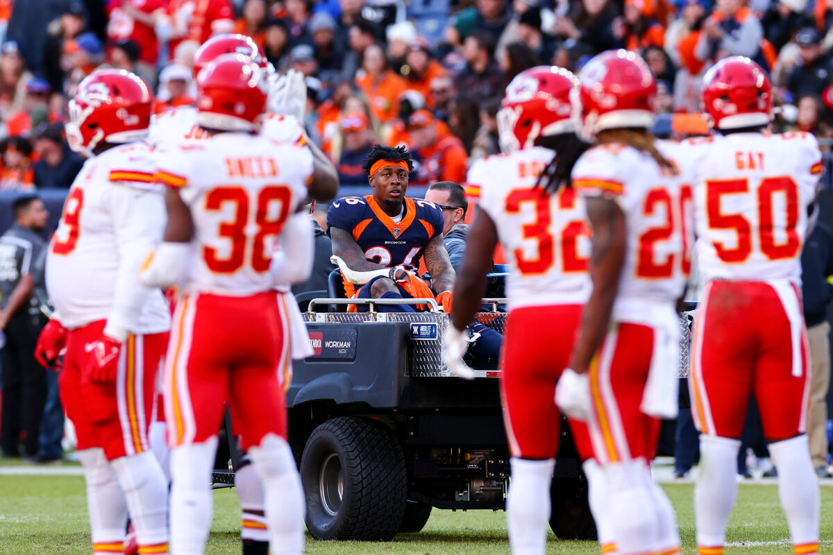 Broncos RB Mike Boone has a potentially season-ending injury